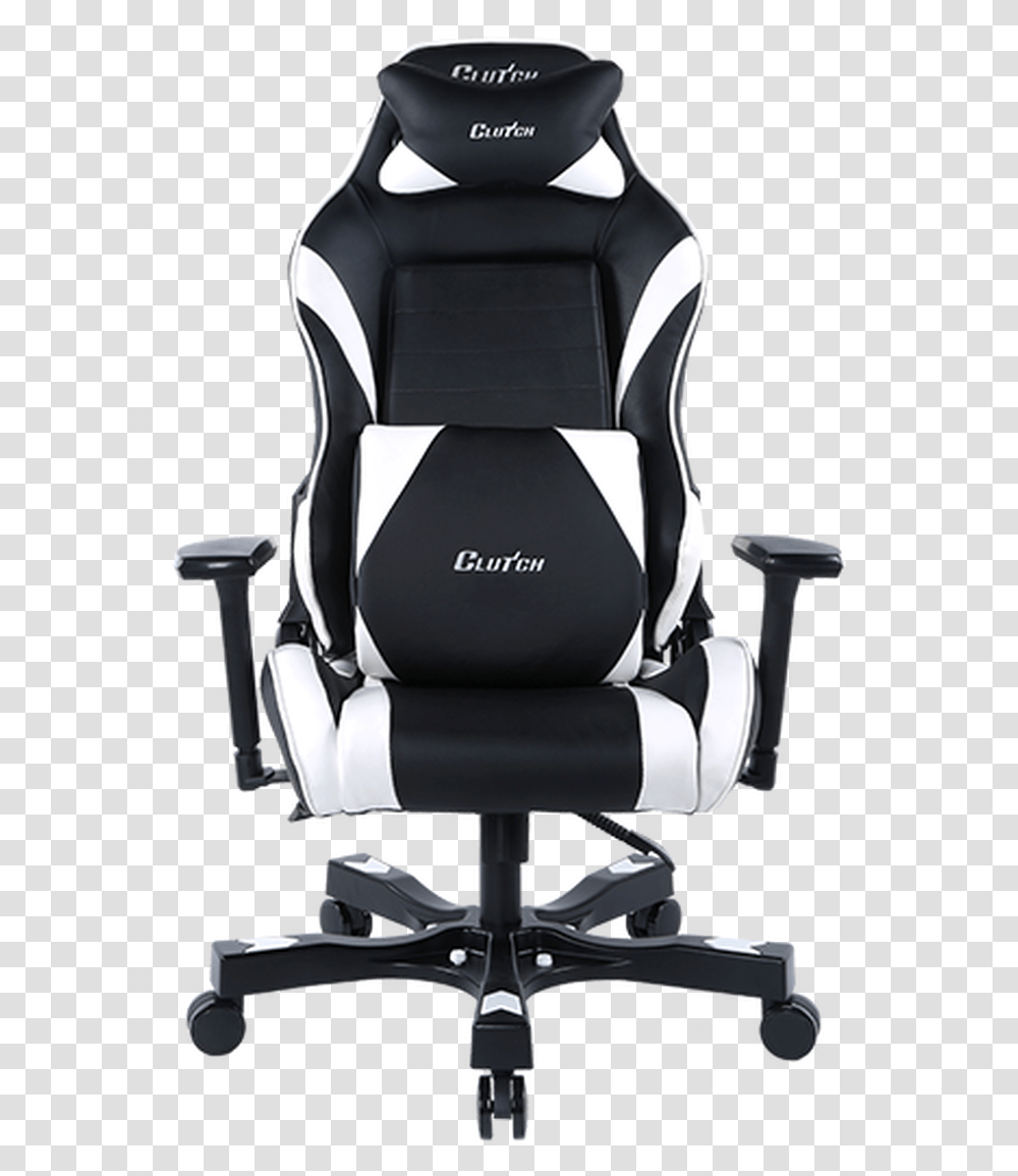 Black And White Gaming Chair, Cushion, Furniture, Car Seat, Headrest Transparent Png