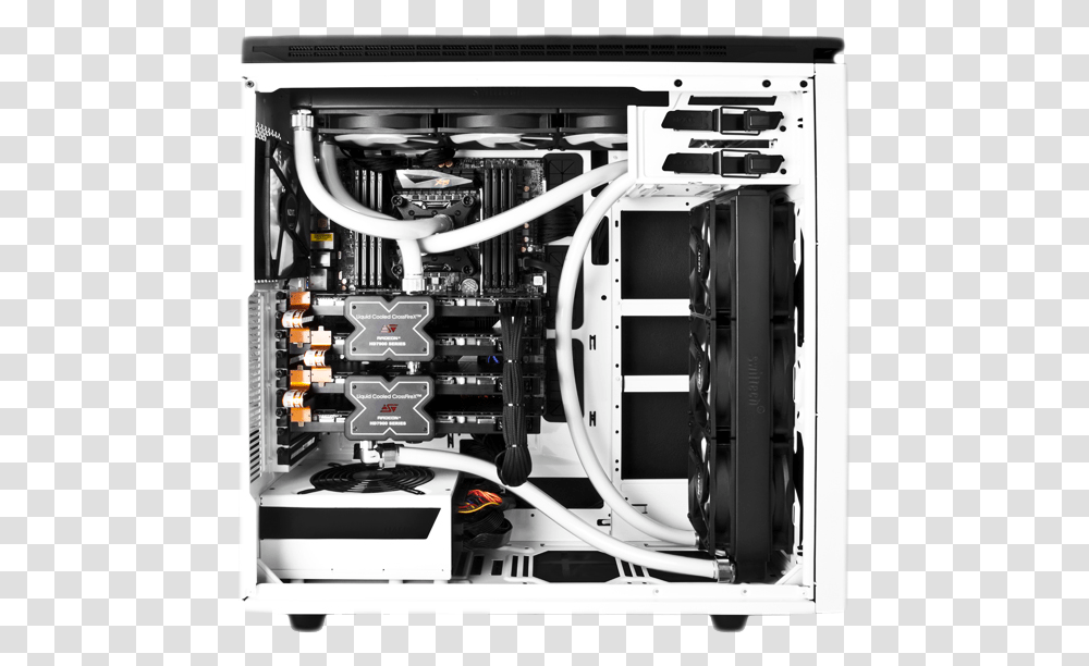 Black And White Gaming Pc, Computer, Electronics, Hardware, Wiring Transparent Png