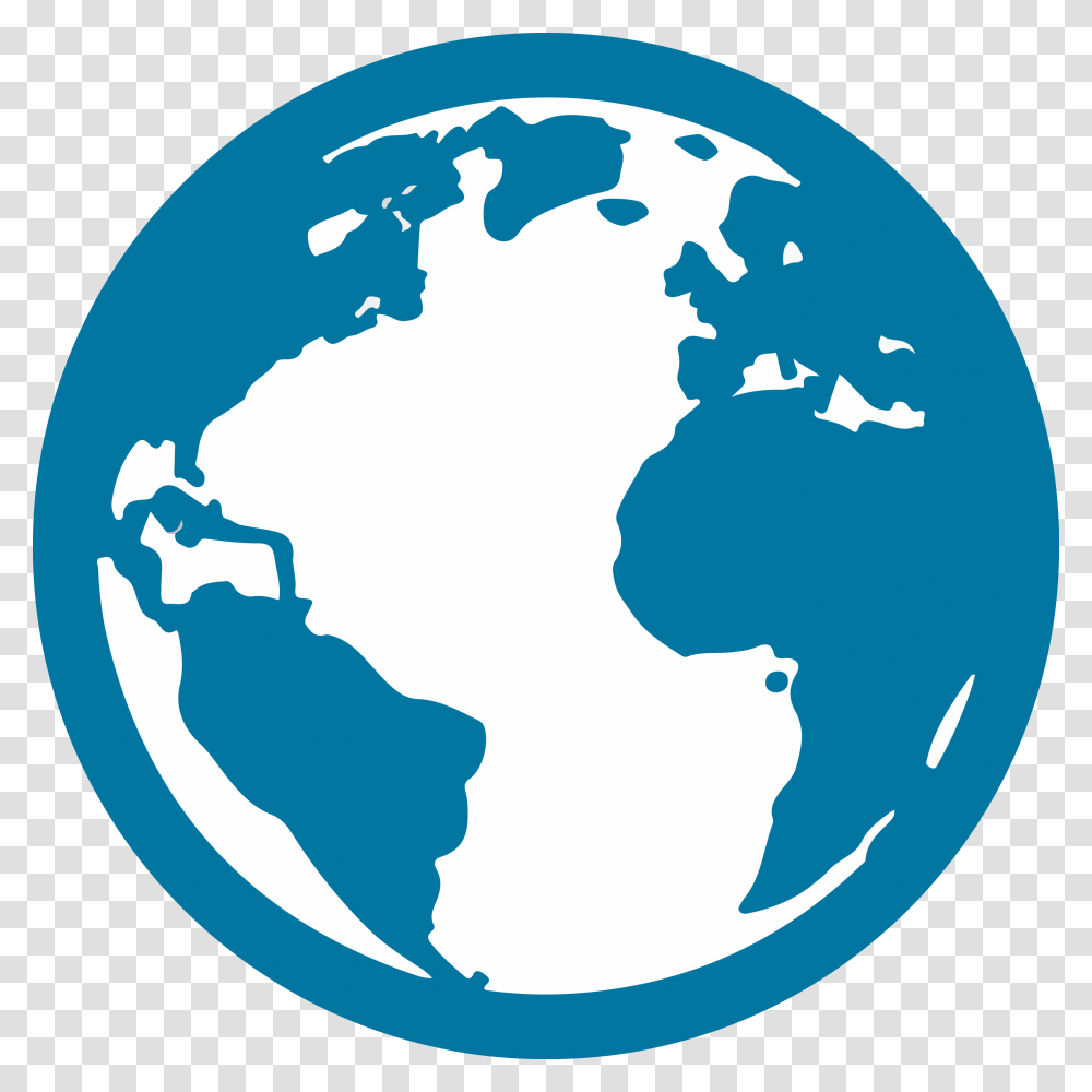 Black And White Globe Icon World Icon, Outer Space, Astronomy, Universe, Planet Transparent Png