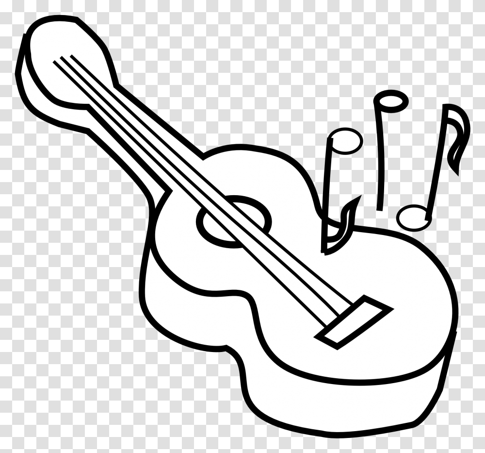 Black And White Guitar Free Download Clip Art Clipart Leisure Activit...
