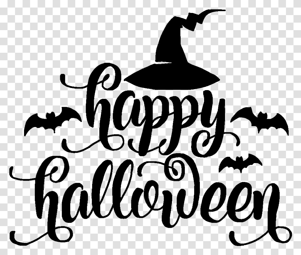 Black And White Happy Halloween Clip Art, Gray, World Of Warcraft Transparent Png