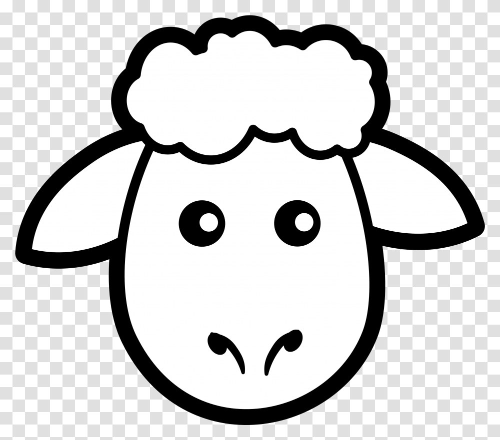 Black And White Head Pictures To Pin Draw A Sheep Face, Snowman, Winter, Outdoors, Nature Transparent Png