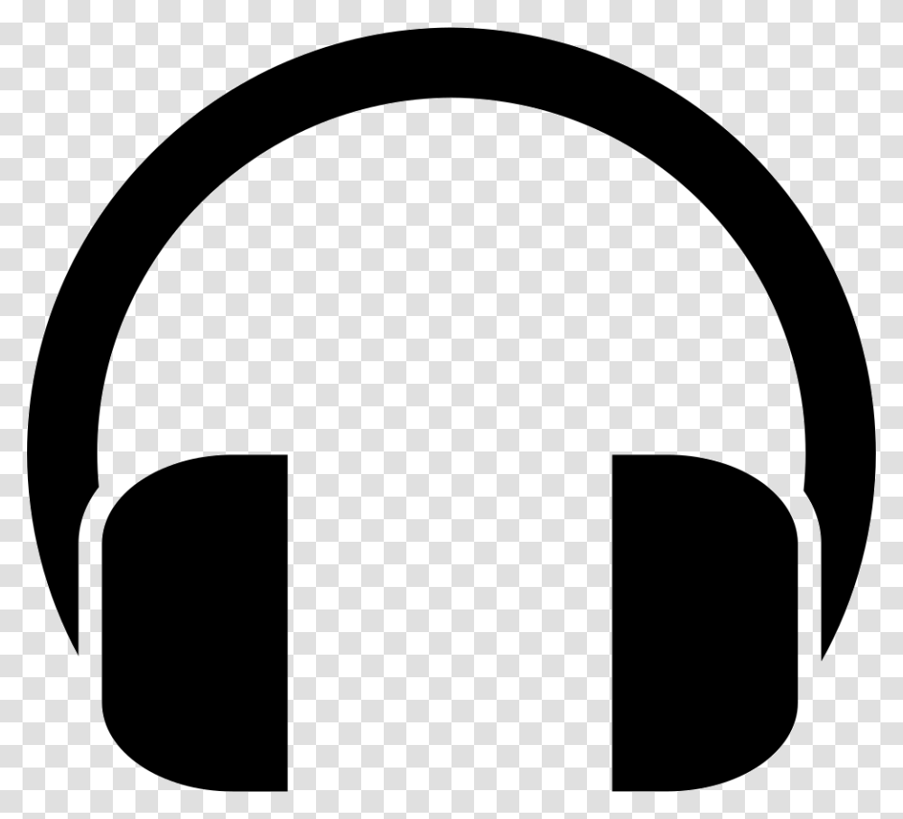 Black And White Headphones, Electronics, Stencil, Headset Transparent Png
