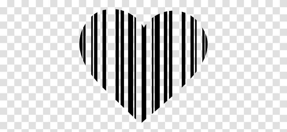 Black And White Heart Clip Art Black And White, Pattern, Gate, Grille Transparent Png