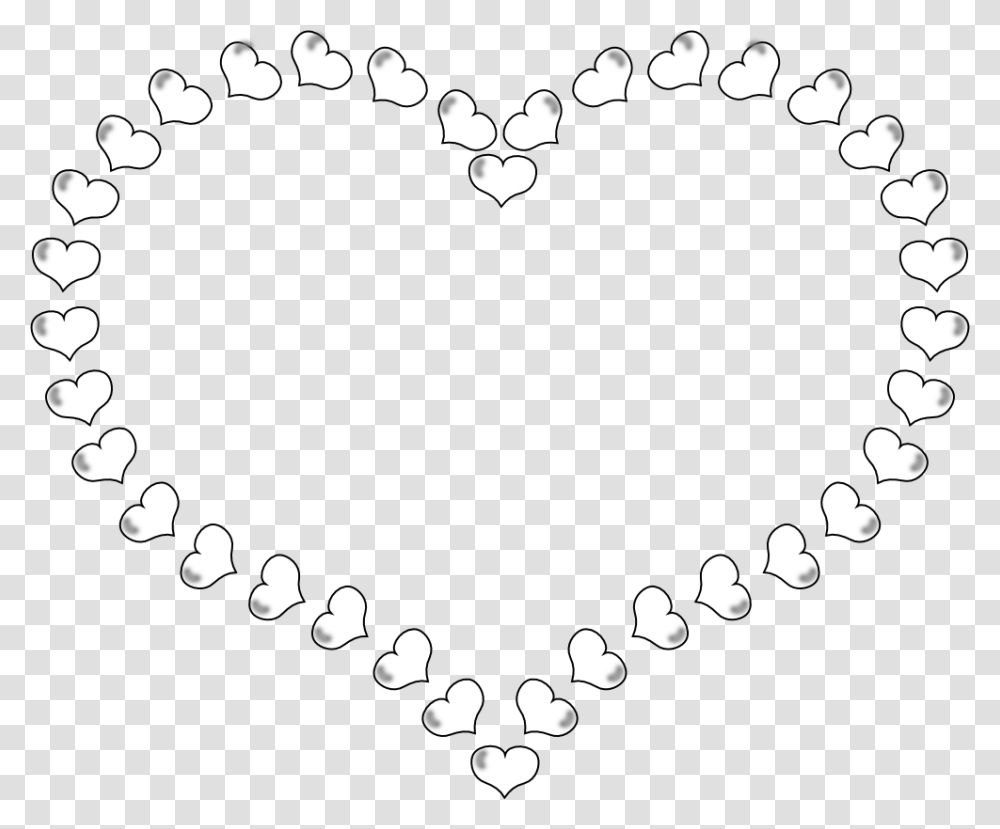 Black And White Heart Clip Art Heart Frame Clipart Black And White, Ball, Rug, Oval Transparent Png