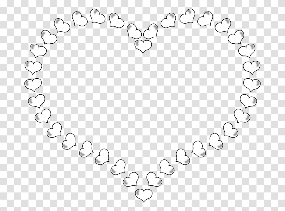 Black And White Heart Clipart, Accessories, Accessory, Stencil, Jewelry Transparent Png
