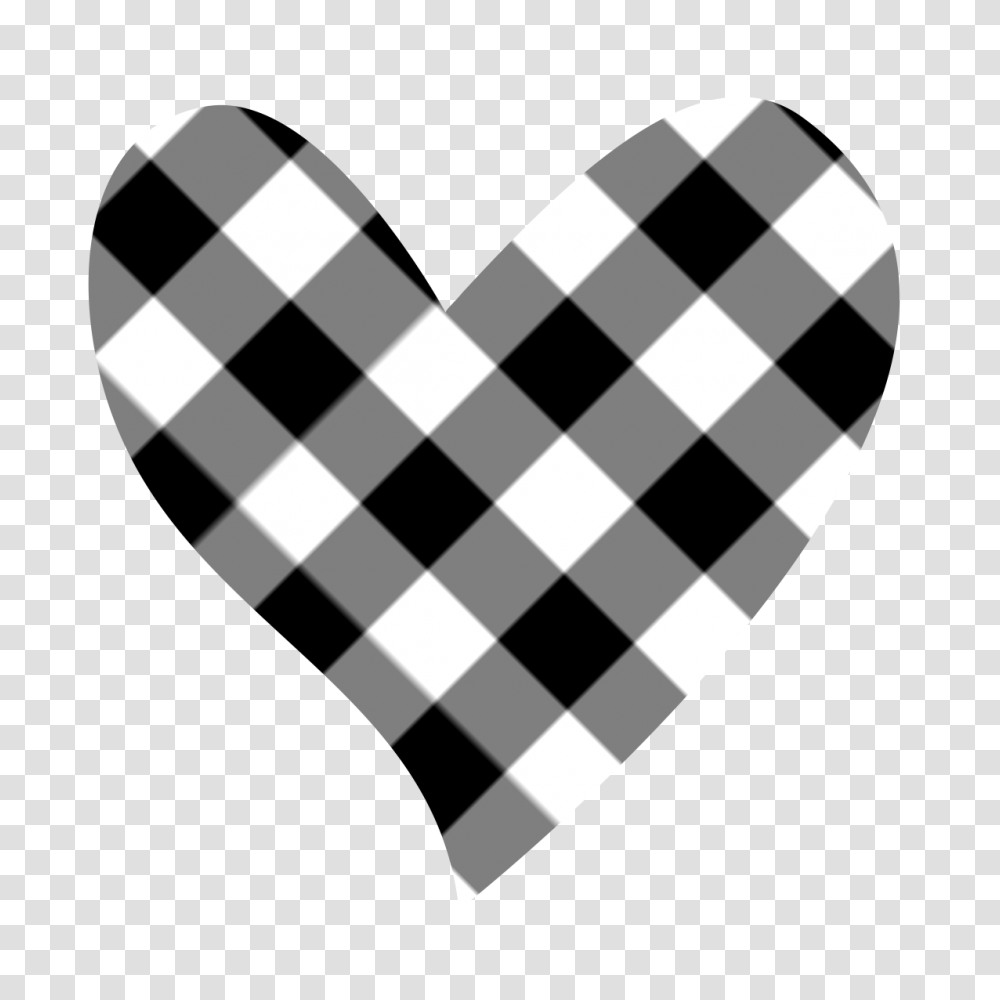 Black And White Hearts Image Black And White Heart, Clothing, Apparel, Chess, Game Transparent Png