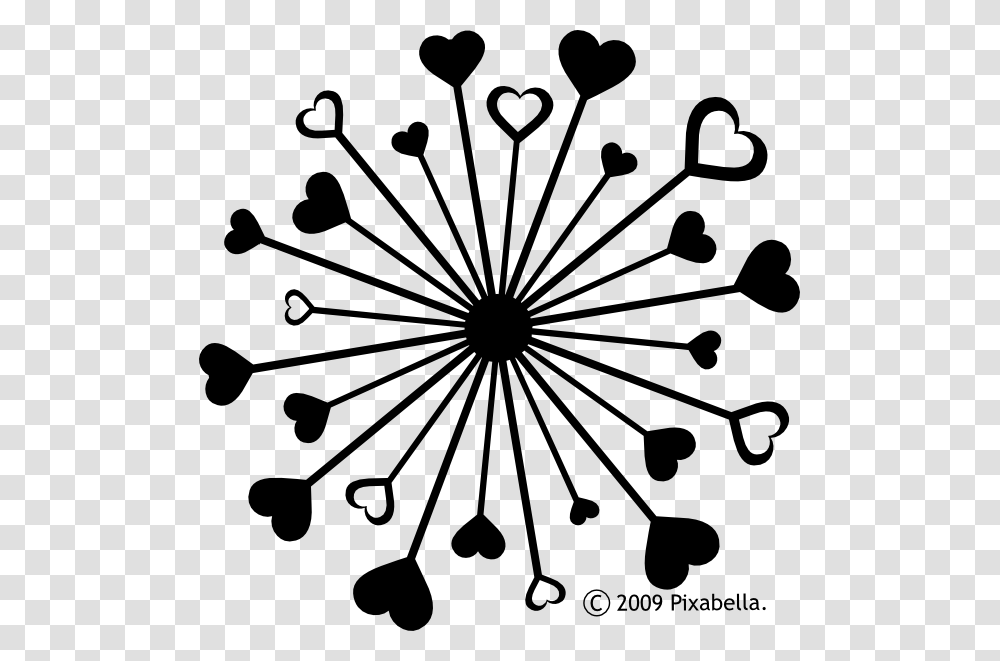 Black And White Hearts, Plant, Chandelier, Lamp, Food Transparent Png