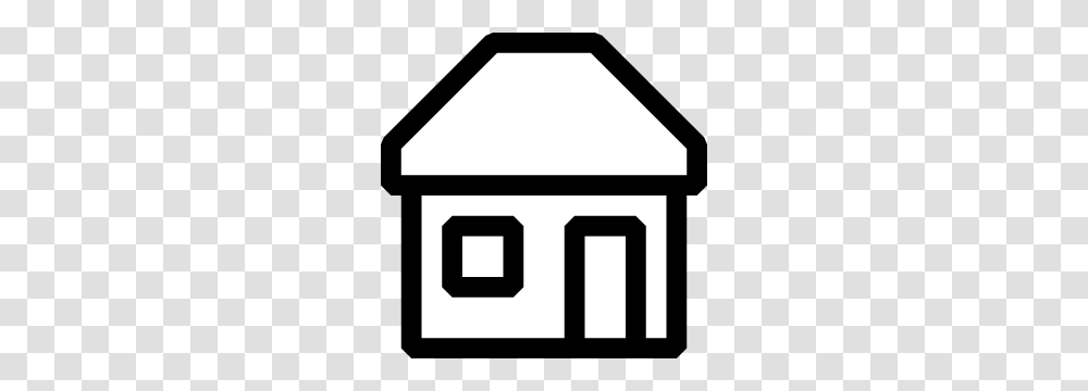 Black And White House Icon Clip Art, Label, Mailbox, Letterbox Transparent Png