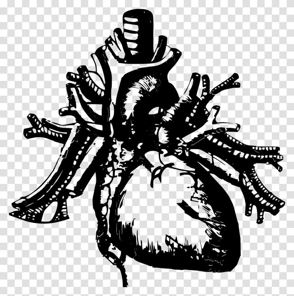 Black And White Human Heart Download, Gray, World Of Warcraft Transparent Png