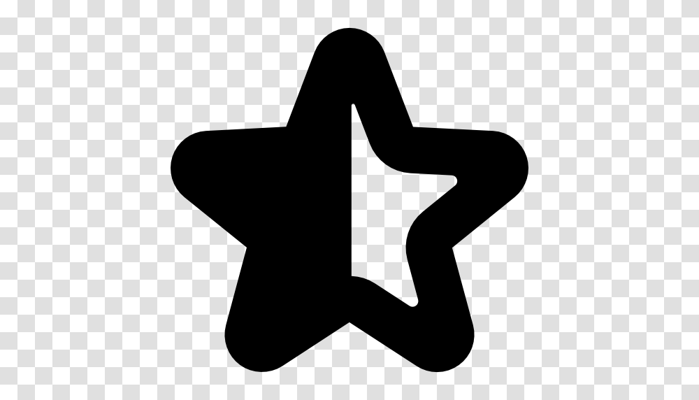 Black And White Icon, Star Symbol, Person, Human Transparent Png