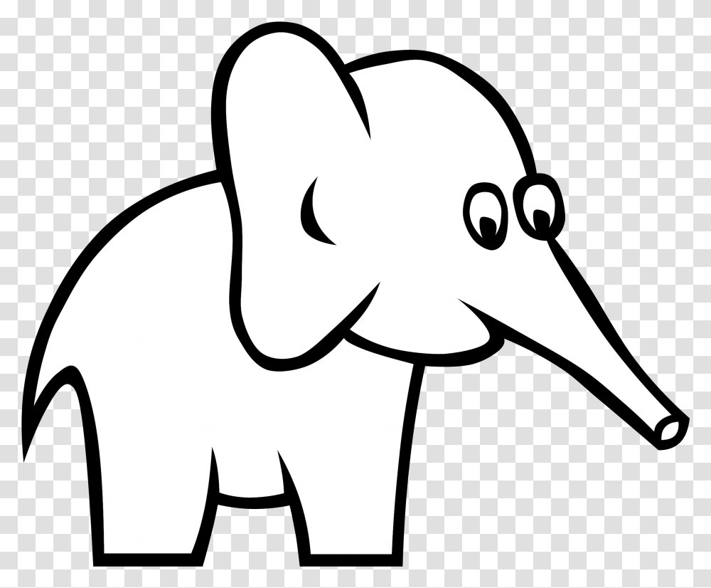 Black And White Image For Baby, Elephant, Wildlife, Mammal, Animal Transparent Png
