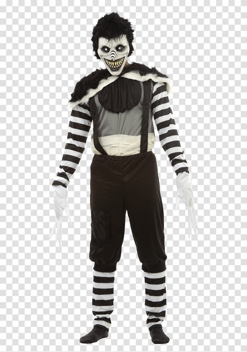 Black And White Jail Suit, Performer, Person, Human, Mime Transparent Png