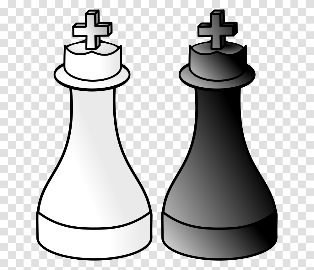 Black And White Kings D R King Chess Piece White And Black Clipart, Lamp, Game, Bottle, Cylinder Transparent Png