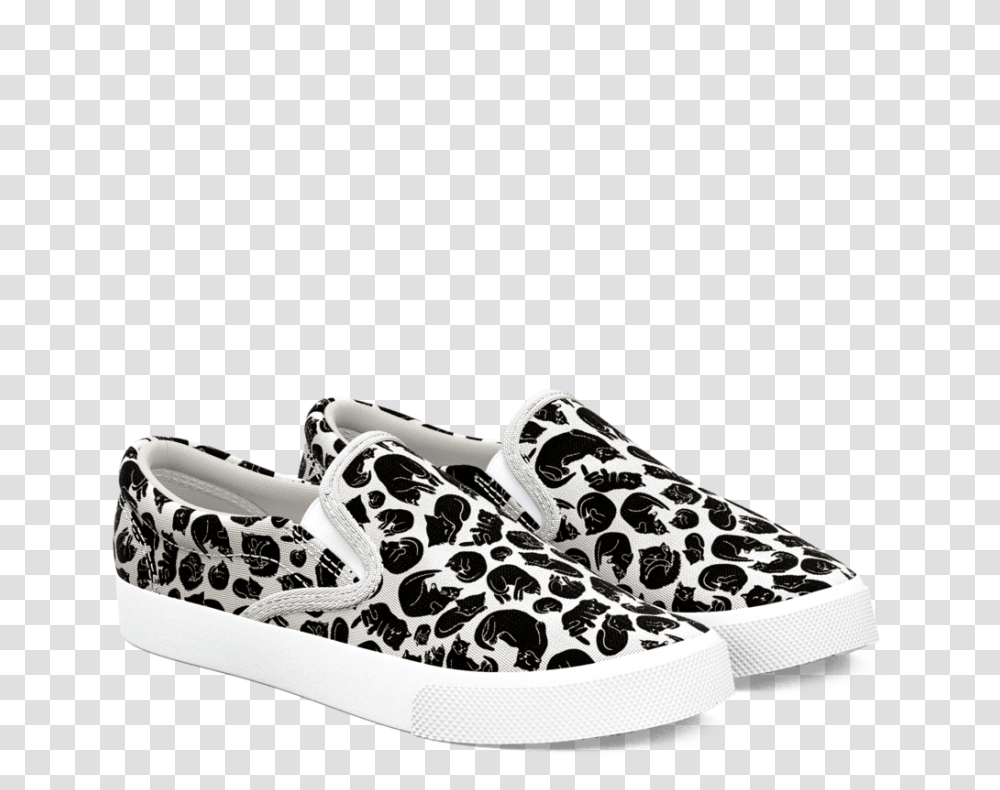 Black And White Leopard Slip On Sneakers, Apparel, Shoe, Footwear Transparent Png