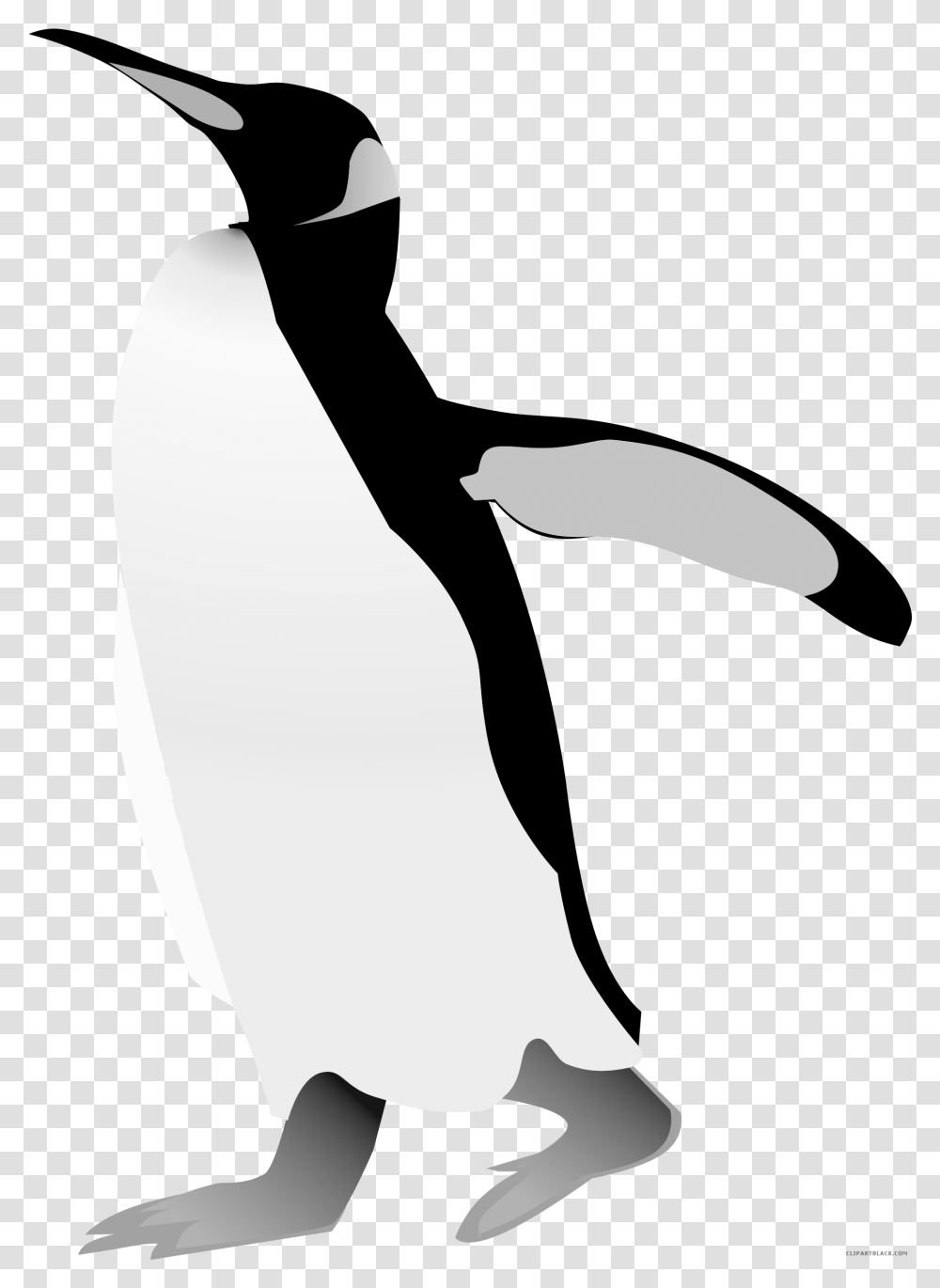 Black And White Library Clipartblack Com Animal Penguin Clip Art, Person, Human, Bird, Silhouette Transparent Png