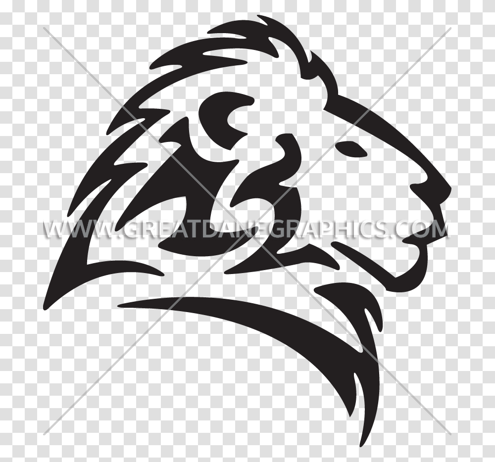 Black And White Lion Head Logo, Green, Plant Transparent Png