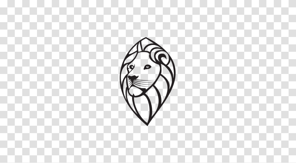Black And White Lion Logo Template Free Vector And, Rug, Stencil, Label Transparent Png