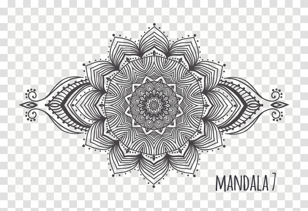 Black And White Mandalas, Pattern, Drawing, Doodle Transparent Png