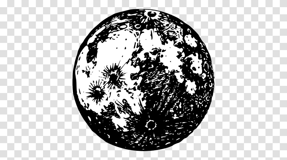 Black And White Moon Clipart Clipart World Moon Clipart Black And White, Astronomy, Outer Space, Universe, Rug Transparent Png