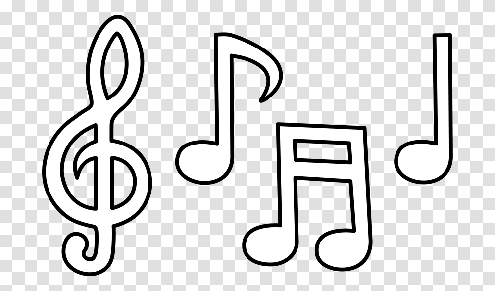 Black And White Music Notes, Number, Logo Transparent Png