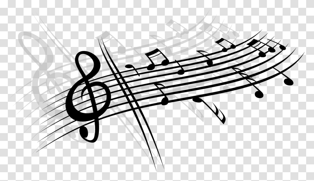 Black And White Musical Note Staff Black And White Liner White Music Staff Background, Text, Arrow, Symbol, Railway Transparent Png