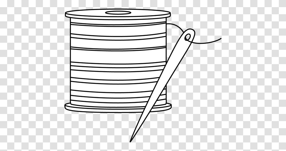 Black And White Needle And Thread Clip Art, Bowl, Soup Bowl, Cup, Coffee Cup Transparent Png