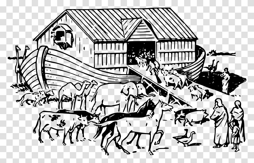 Black And White Noahs Ark Clipart, Gray, World Of Warcraft Transparent Png