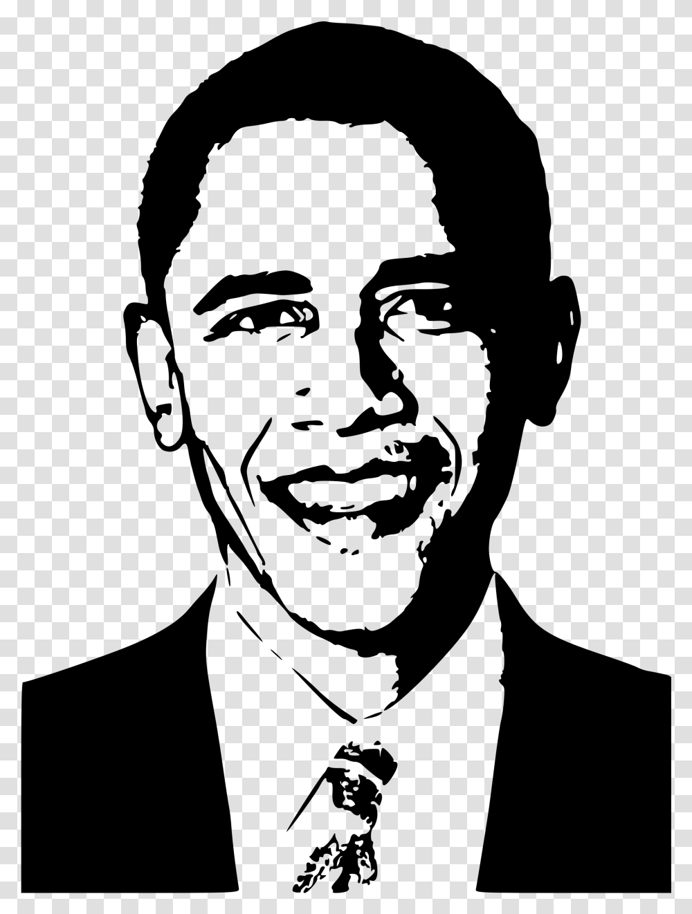Black And White Obama, Gray, World Of Warcraft Transparent Png