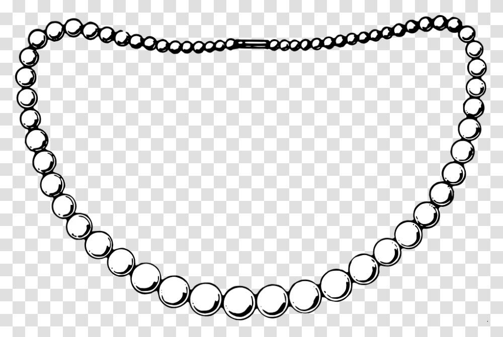Black And White Pearl Necklace Clipart, Accessories, Accessory, Jewelry, Chain Transparent Png