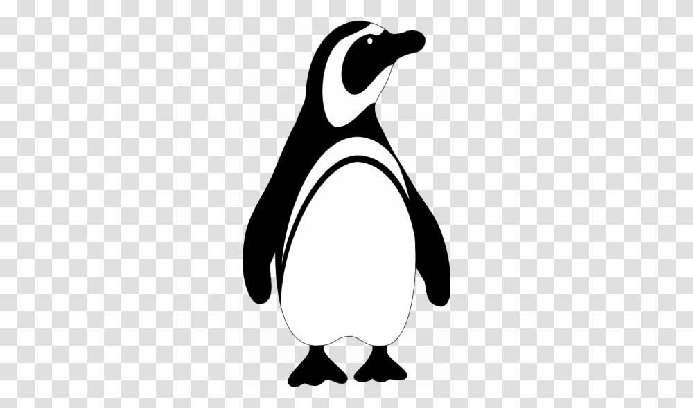 Black And White Penguin Clipart Clip Art Images, Bird, Animal, Stencil, King Penguin Transparent Png