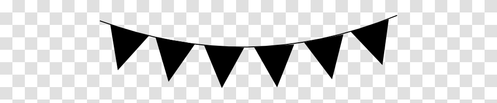 Black And White Pennant Banner Clipart Clip Art Images, Lighting, Triangle, Screen Transparent Png