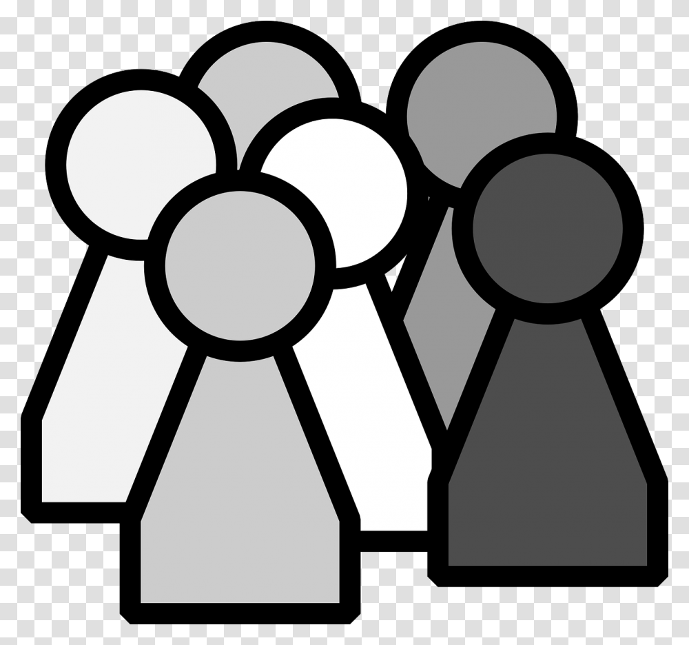 Black And White People Clipart, Rattle, Cutlery, Spoon, Crowd Transparent Png