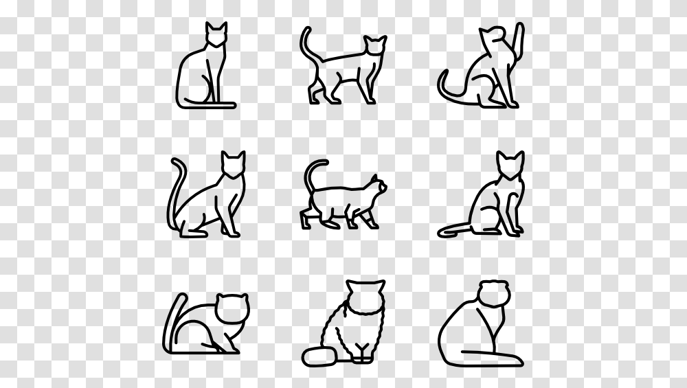 Black And White Pets Black And White Cat Icons, Gray, World Of Warcraft Transparent Png