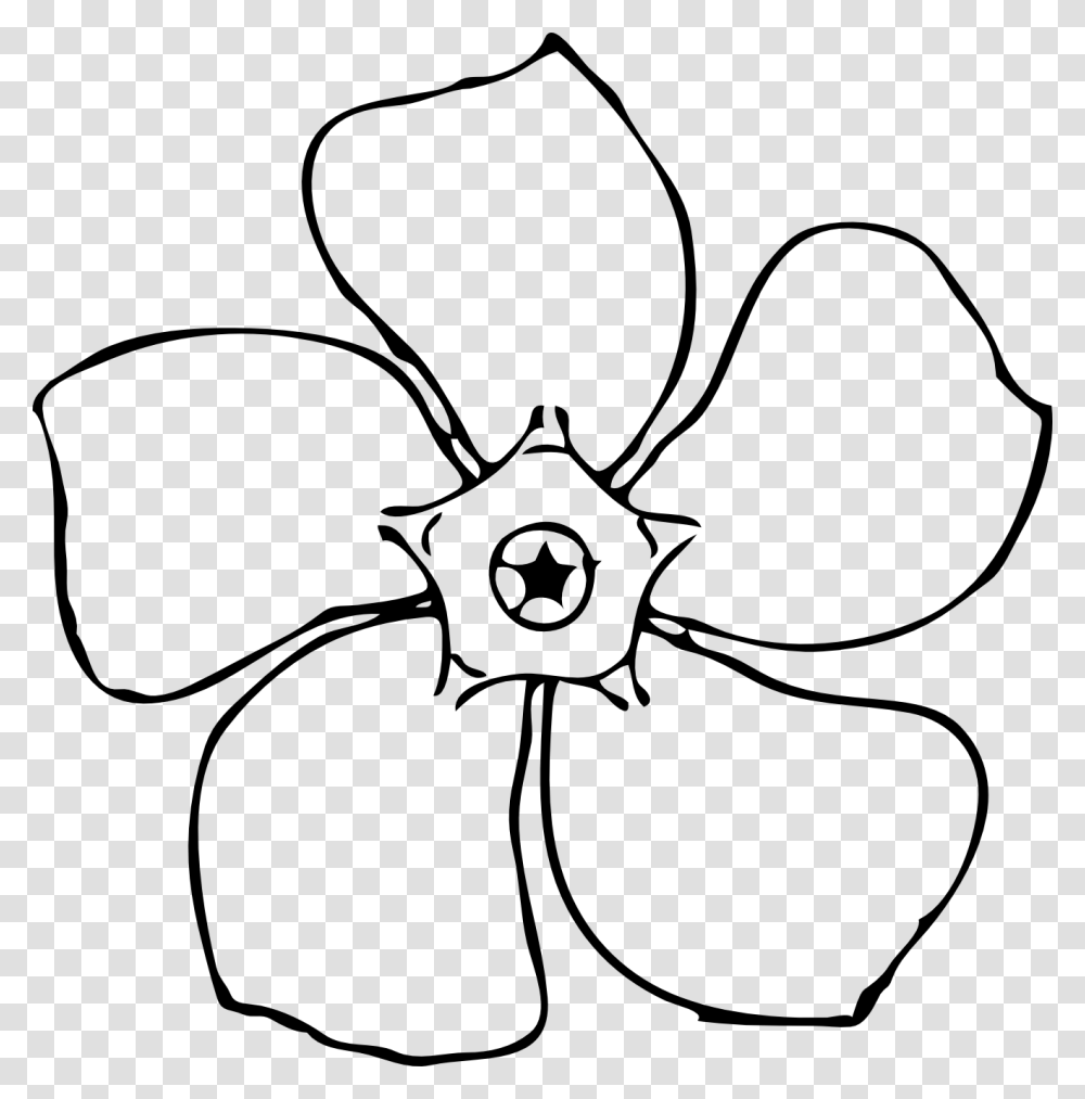 Black And White Pictures Of Flowers To Draw Free Download Clip, Machine, Propeller Transparent Png