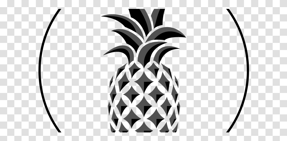 Black And White Pineapple, Plant, Fruit, Food Transparent Png