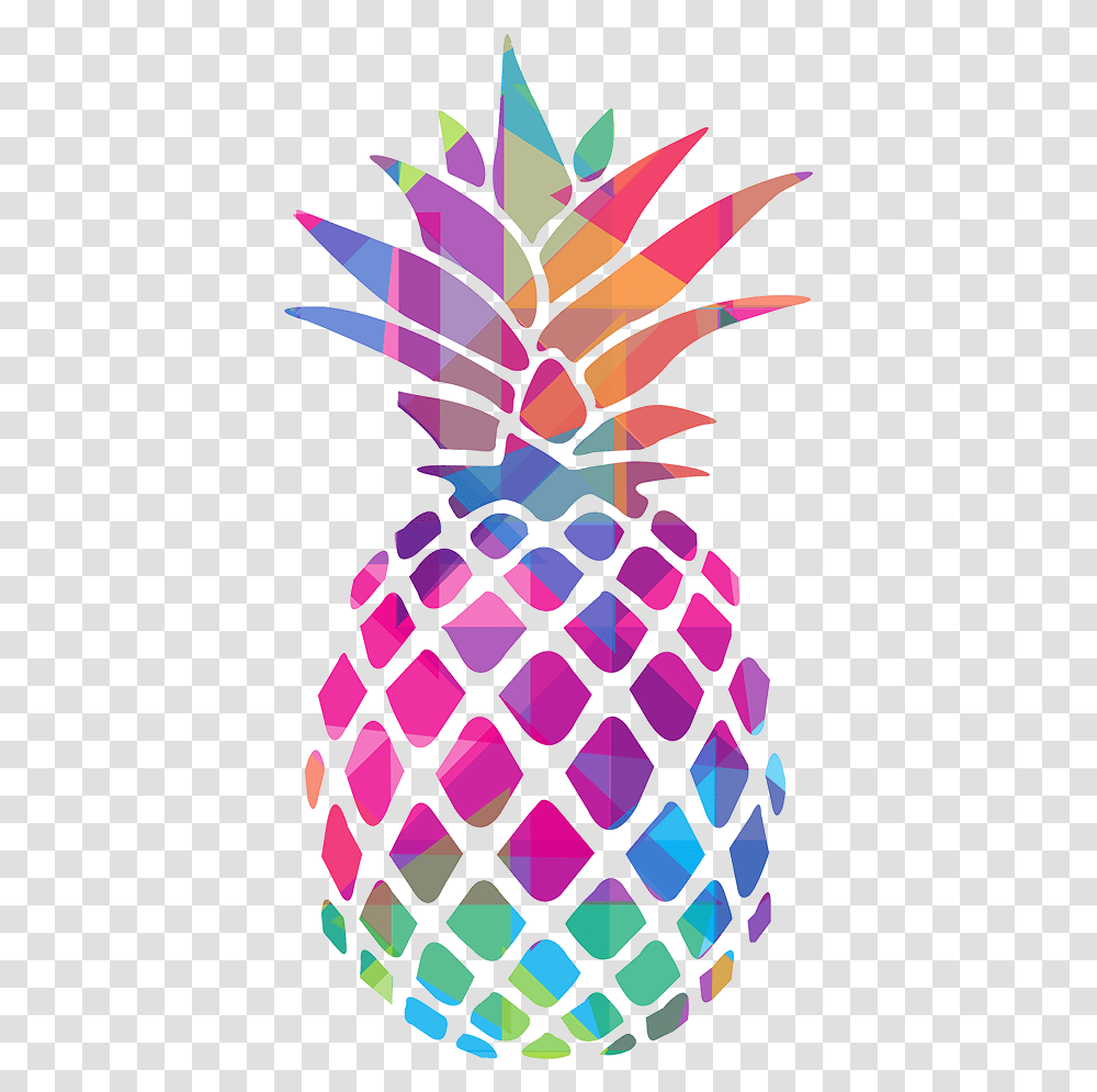 Black And White Pineapple Sticker, Plant, Food Transparent Png