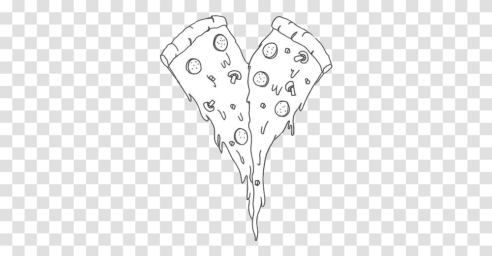 Black And White Pizza Teen Love Pizzas, Heart, Kite, Toy, Pattern Transparent Png