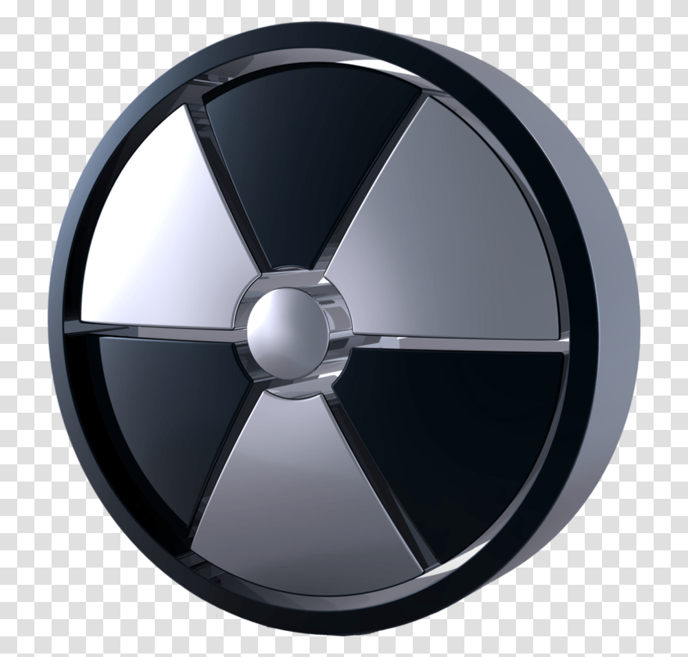 Black And White Radiation Symbol Radioactive Symbol, Wheel, Machine, Spoke, Helmet Transparent Png