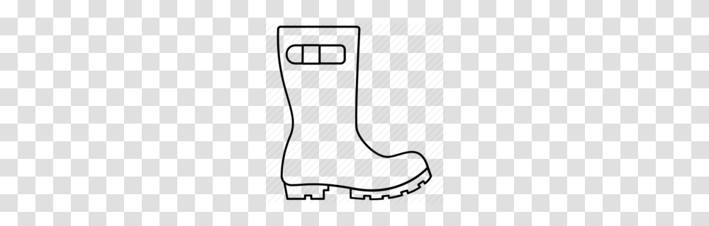 Black And White Rain Boots Clipart, Apparel, Footwear, Riding Boot Transparent Png