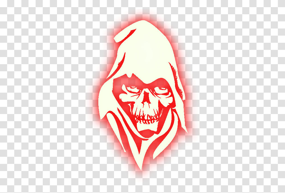 Black And White Reaper Skull, Plant, Hand, Food, Label Transparent Png