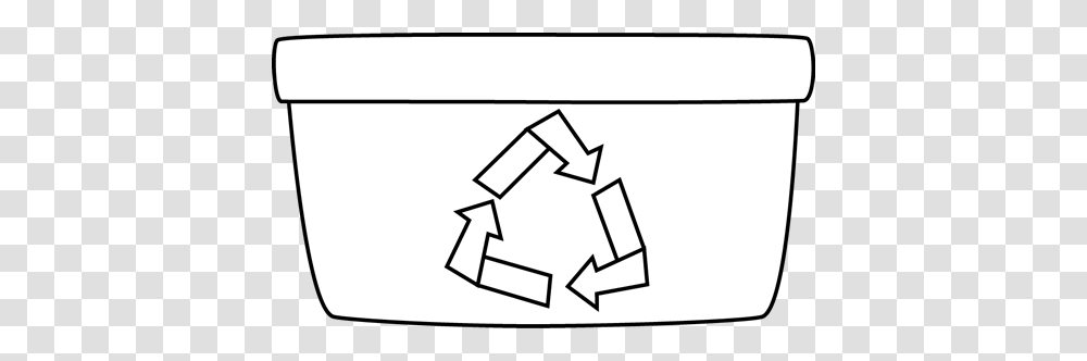 Black And White Recycle Bin Miss Claase Mmm, Recycling Symbol, First Aid Transparent Png