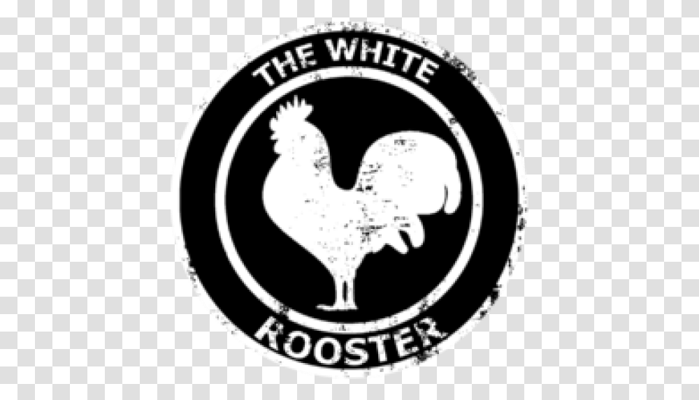 Black And White Rooster Logo Logodix Rooster, Symbol, Trademark, Emblem, Animal Transparent Png