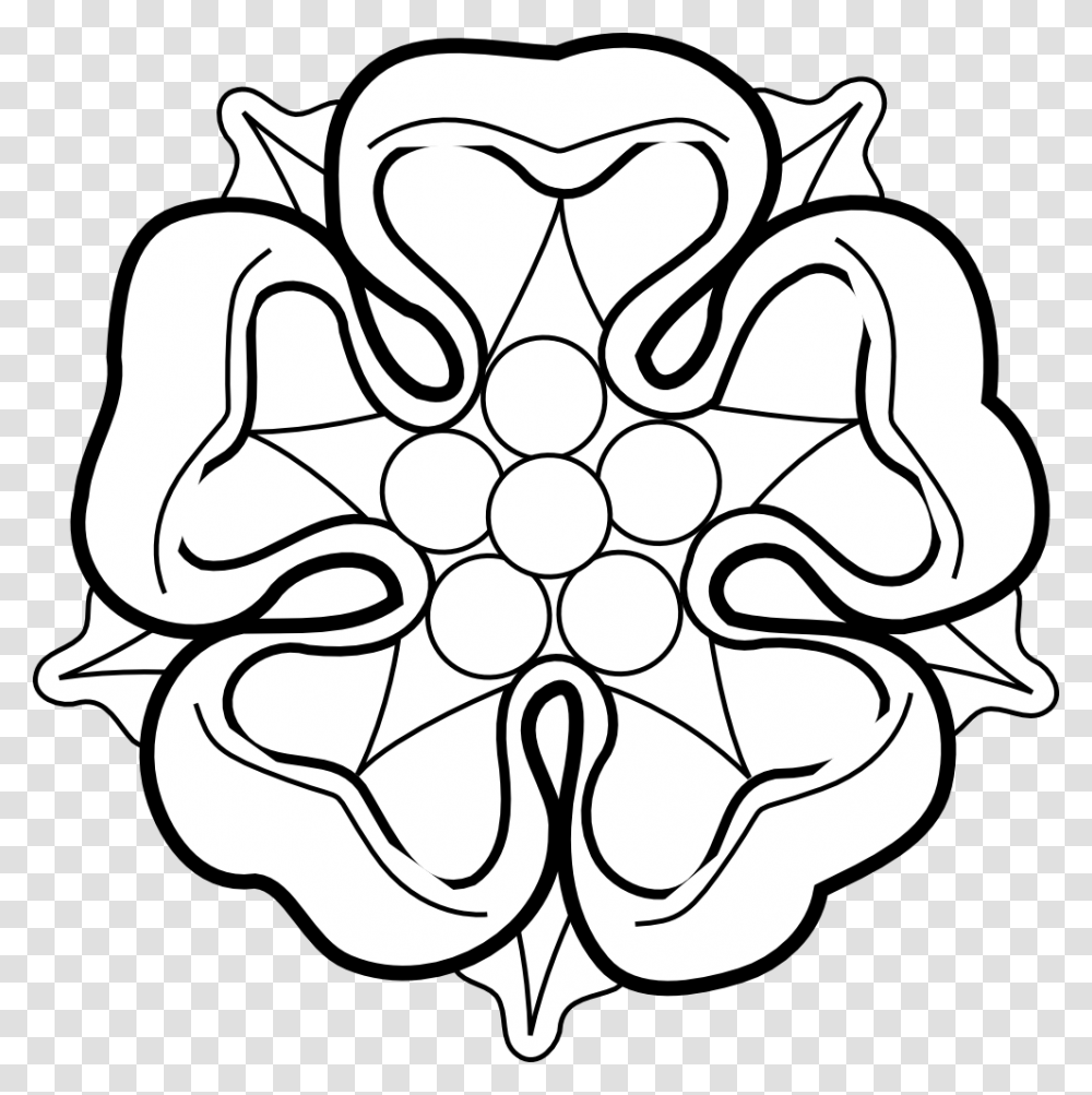 Black And White Rose Clip Art, Star Symbol, Pattern, Stencil Transparent Png