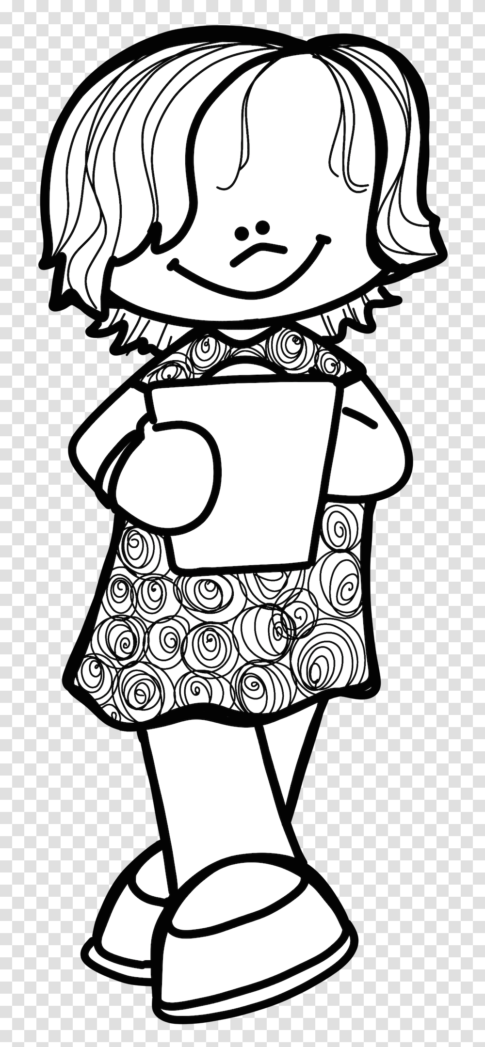 Black And White School Education Clip Art, Doodle, Drawing, Performer, Stencil Transparent Png
