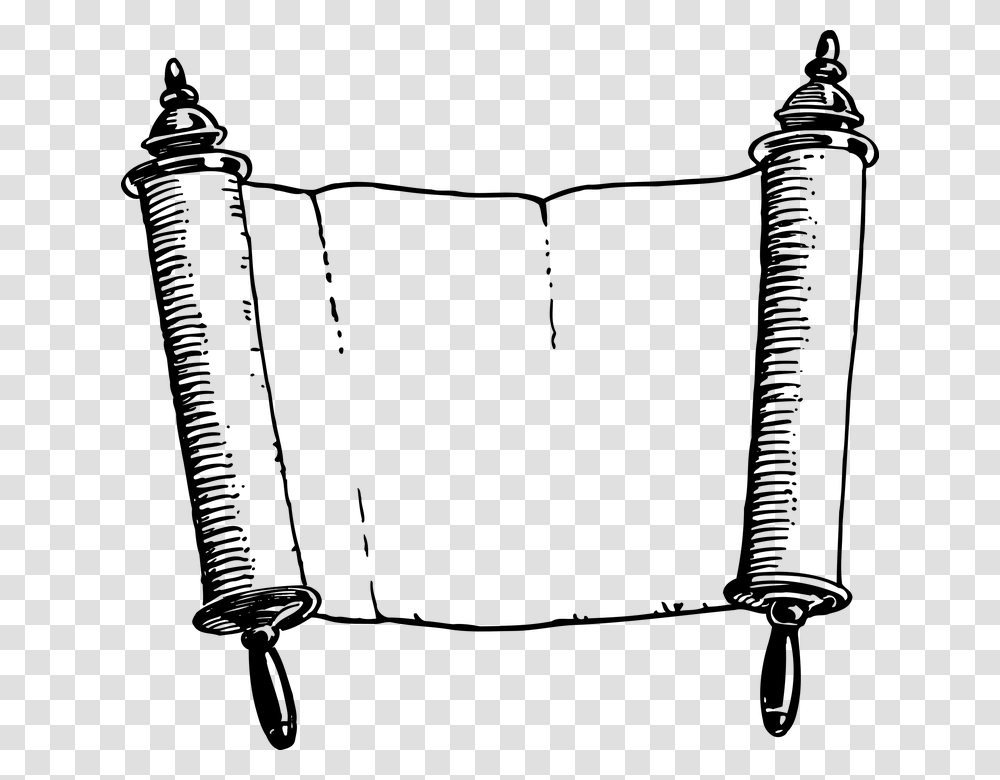 Black And White Scroll, Gray, World Of Warcraft Transparent Png