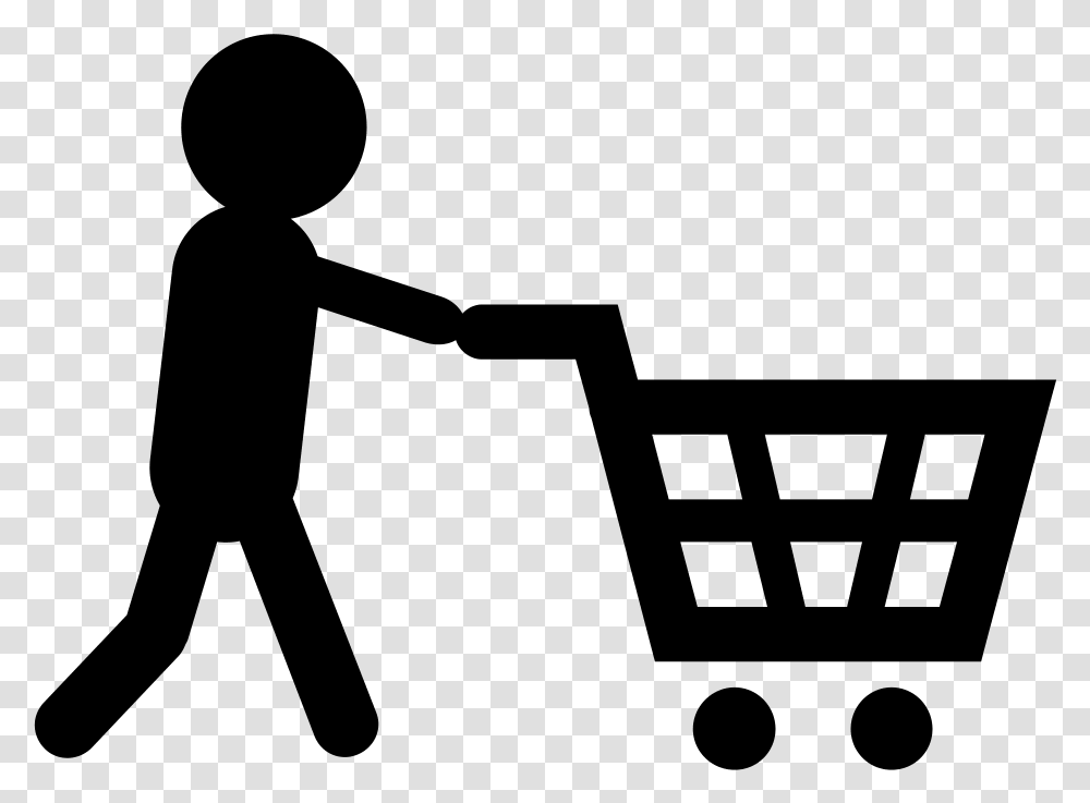 Black And White Shopping Cart Marketing, Gray, World Of Warcraft Transparent Png