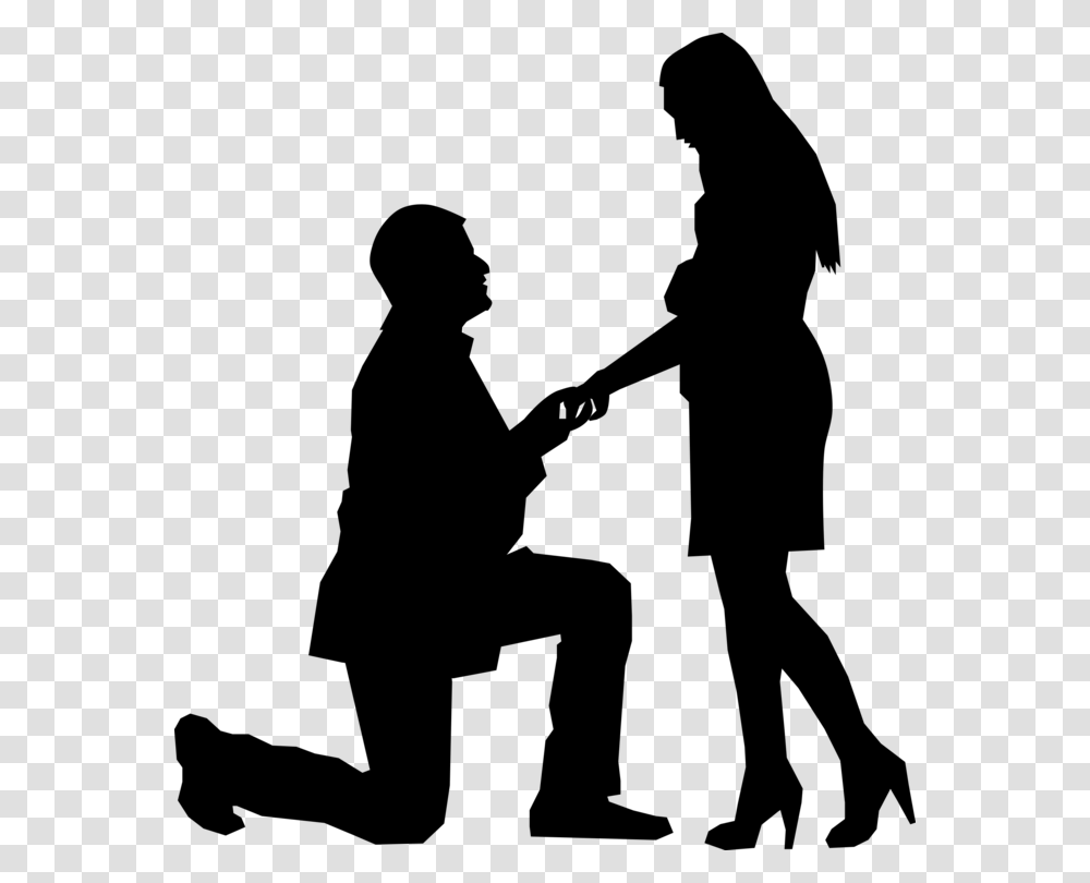 Black And White Silhouette Love Marriage, Gray, World Of Warcraft Transparent Png