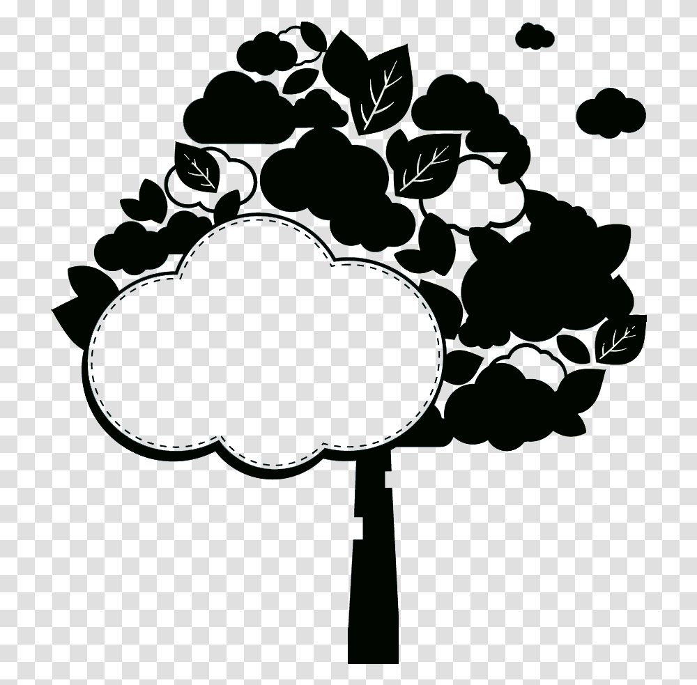 Black And White Silhouette Tree Decoration Clip Art, Plant, Nature, Outdoors, Flower Transparent Png