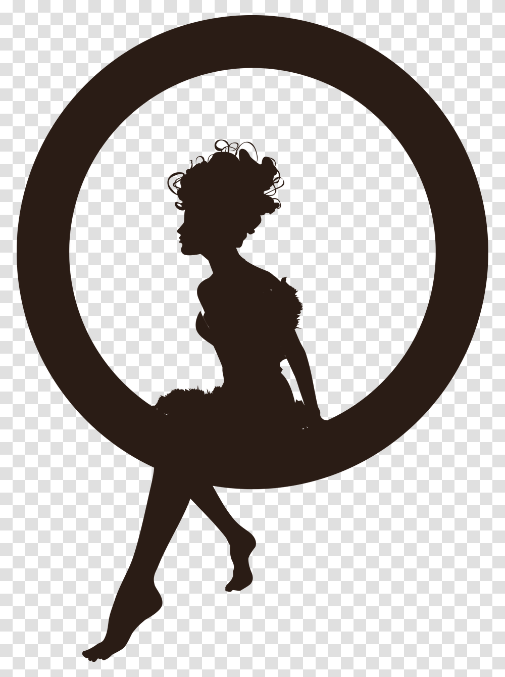 Black And White Sitting Girl Clipart, Person, Silhouette, Arm, Stencil Transparent Png